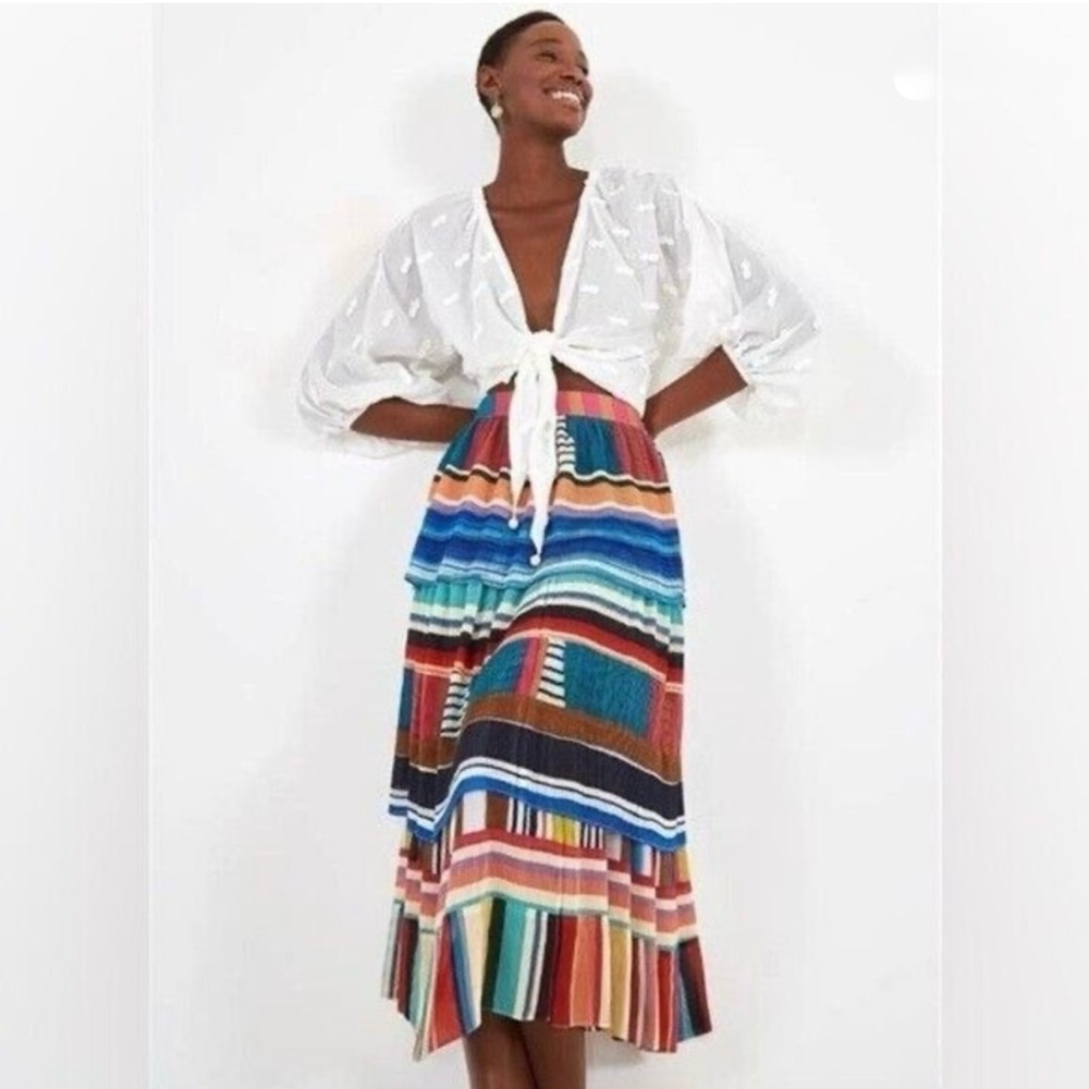 Farm Rio Thalita tiered skirt